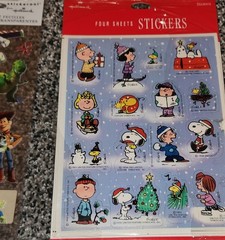 Vintage Hallmark Stickeroni Stickers Lot Rainbow Disney Cars Toy Story Snoopy ++