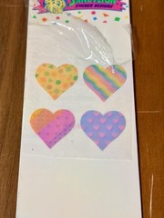 One module with original packaging Vtge sandylion mother Of Pearl Heart sticker