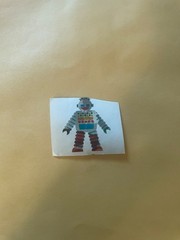 Vintage 1980s Hambly Foil Robot Sticker