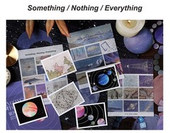 20sheets stickers pack,Arriving the Galaxy, clear and paper stickers