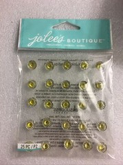 EK SUCCESS JOLEE’S BOUTIQUE 3-D GEMSTONE STICKERS DUAL TONE PRIZM CITRINE