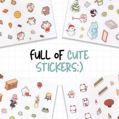 3D Sticker Therapy Scene for Adults & Kids, Large & Detailed Cozy Room Stickers,