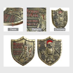 Put On The Whole Armor of God Challenge Coin Eph 6:13-17 3D Commemorative Collec