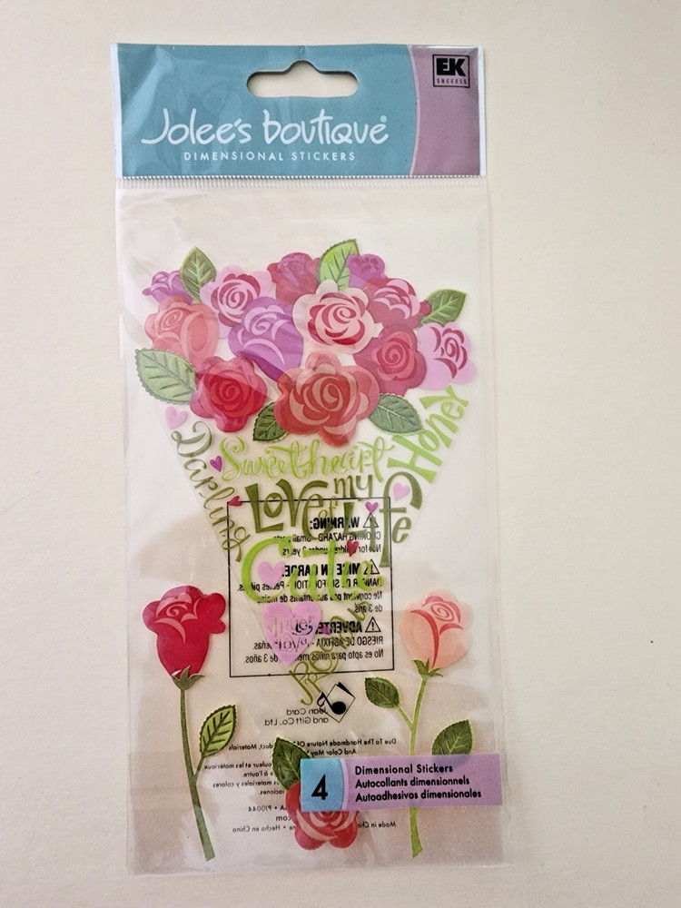 RETIRED XL Jolee’s Boutique Embellishments – Bouquet of Love – SPLBLG155
