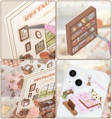 DIY 3D House Stickers, 4 Sets Fun DIY Sticker Scene Make Your Own Mini House Cut