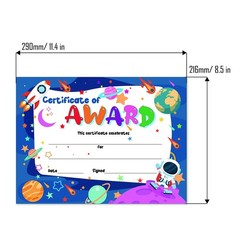 50 PCS 8.3×11 Inch Printable Certificate of Award for Children Students