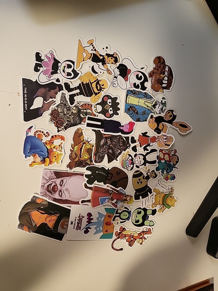 Assorted Cartoon Sticker Pack for Kids Teens Adults Water Bottles Laptop