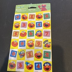 2 Sheets of Sesame Street “Elmo” Stickers, Sheet Is 6” X 4”, New In Package 2005