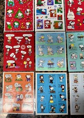 Lot of 1 3 Vintage Snoopy and Woodstock Stickers – The Peanuts Gang