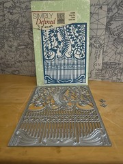 2) Simply Defined Metal dies and stamps: Rainbow, Gate, Window and Ferny frames