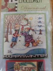 MARY ENGELBREIT DIMENSIONAL WINTER STICKERS NEW IN PACKAGE