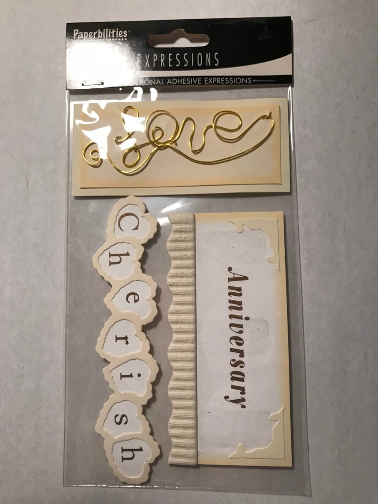 RARE! Vintage Paperbilities LOVE ANNIVERSARY Theme 94195 FAST FREE SHIP