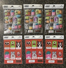 Dayspring UNEEKS Sticker Lot, Puffy Stickers 168 Total Stickers
