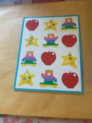 Vintage 1980s Bear Heart Apple Stickers