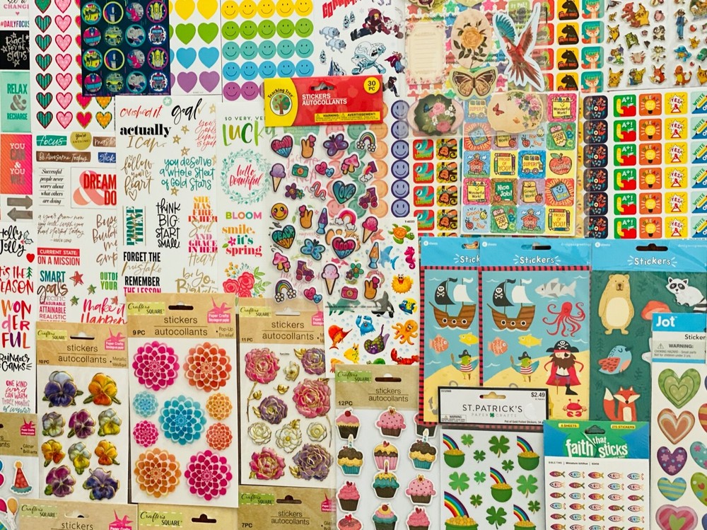 GIRL BOSS american Greetings Hallmark TEEN LOT 589+ STICKERS Disney Characters