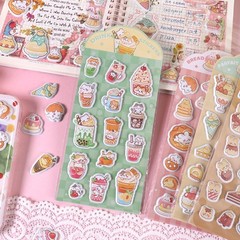 Cute Themed Decorative 3D Sticker Set for Journaling Stationery Decoration DIY