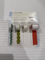 Creative Memories NORDIC CHRISTMAS Die Cut Paper Ribbon NEW 2012 Retired 4 rolls