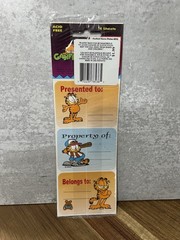 Vintage Okee Dokee Garfield Name Stickers New Old Stock