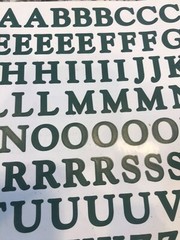 Creative Memories Evergreen Classy ABC/123 Stickers. 1 Set. 2nd ~ New!