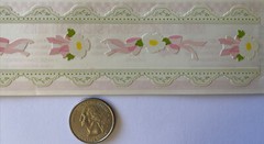 FLORAL LACE Design Line Border Sticker (9pc)Mrs.Grossman’s•Borders•Pink Ribbons