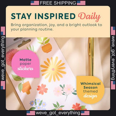 15-Sheet Whimsical Season Planner Sticker Pack for Journals
