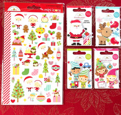 #812 – CHRISTMAS MAGIC RARE & OH WHAT FUN ELVES SANTA DOODLE-POPS STICKERS