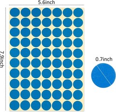 Neon Color Coding Labels – 3920 Count of 3/4″ Round Stickers in Zipper Pocket
