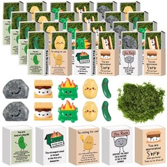 50 PCS Pickle Bulk End Of Year Student Gift Positive Desk Pet Resin Ornament