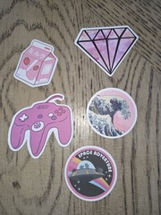 Pink Stickers 100 Stickers Decals Vcso New Girly Lockers Laptop Tumbler Fun Cool