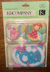 K&Company Layered Accents Happy Birthday Party Hats Repeats Chip Board Scrapbook