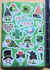 St Patrick’s Day Sticker Single Sheet (5×7″). Vinyl/ Waterproof.
