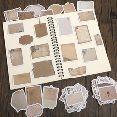 Vintage Scrapbook Paper Stickers, 80 Pcs Scrapbooking Sticker Aesthetic Junk Jo