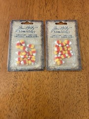 Lot Of 2 Packs -Tim Holtz Idea-Ology-Confections- Candy Corn-Halloween- TH94257