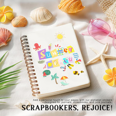 362 Pcs Waterproof Vinyl Alphabet Stickers for Scrapbooking and Decor