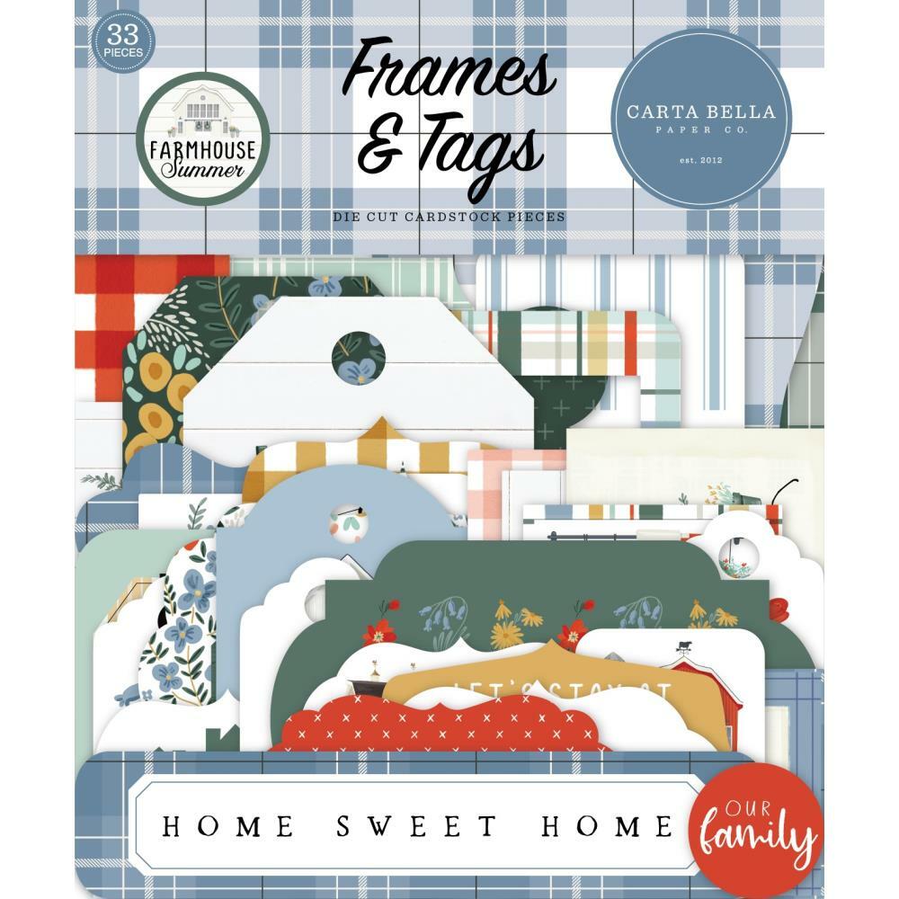 Crafts CB Tags Frames Farmhouse Summer Little Things Home Sweet Sit Stay Barn