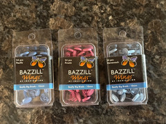 Lot of 3 Bazzill Wings 10mm Brads Pacific Blue Pinata Stonewash Blue Pink Pinata
