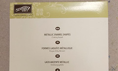 Stampin’ Up! Metallic ENAMEL SHAPES Stars Embellishments 141678 NEW