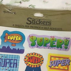 Vintage Hallmark School Teacher Reward Stickers Super Great Job 1983 1984 Lot