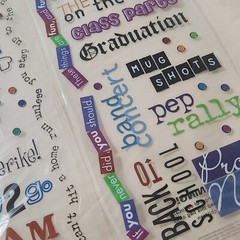 NEW Lot 2 Sheets Stickers ALL STAR BACK TO SCHOOL Phrase Cafe Phrases Quotes-A/G