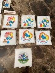 Smurf Smurfs Vintage Sticker Lot of 22 80s