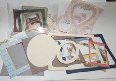 Scrapbook Frames Lot New And Used Packages Paper Frames Assorted Shapes Sizes