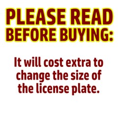 TINY Custom License Plate Stickers with Name & State Small Decals Artwork Gift