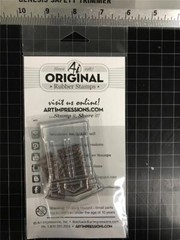 New ART IMPRESSIONS Rubber Stamp & DIE ORNATE WINDOW SET free USA ship