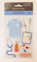 Doctor Nurse Hospital Medical Scrapbooking Stickers by Recollections