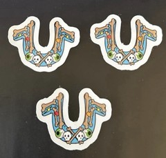 (3x) Decal Stickers True Religion X Chief Keef Glo Gang Logo custom 2 inches new