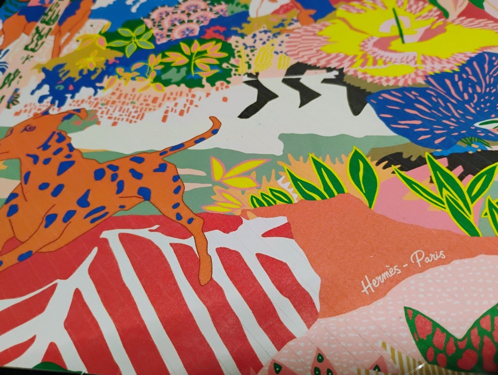 Hermès 2x Sticker Paper full page Design «En Liberté» | New 12″x 12″ ea