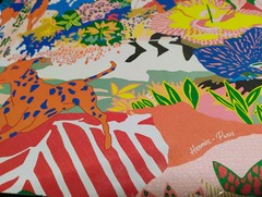 Hermès 2x Sticker Paper full page Design «En Liberté» | New 12″x 12″ ea