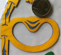 SNORKELING Laser Overlay Die-Cuts(3pc)DCWV•Flippers•Diving •Mask•Ocean•Tropical