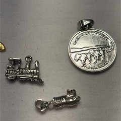 Random Lot Of 8 Charms Jewelry Making Unknown Metals