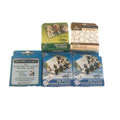 Lot Of 5 Boxes Photo Sticker Squares & Corners